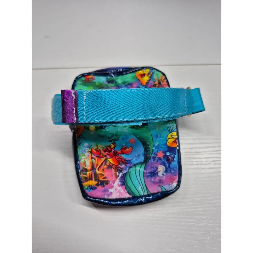 Little Mermaid Tumbler Pouch Set Insulated Water Bottle Holder w/ Phone & Zipper